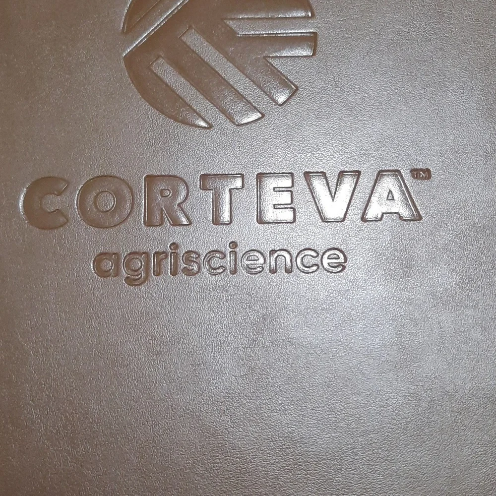 Corteva Brown Leather Portfolio